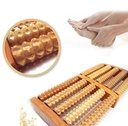 Traditional Wooden Roller Foot Massager Durable Natural Wood Design For Relaxation Stress Relief And Improved Blood Circulation